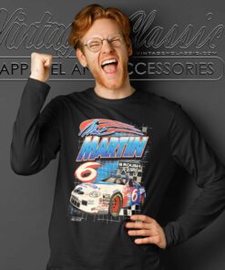 Vintage 90s Nascar Mark Martin Valvoline 6 Long Sleeve Tee