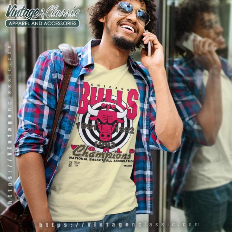 Vintage 90s Nba Chicago Bulls V Neck TShirt Vintage 90s Nba Chicago Bulls V Neck TShirt
