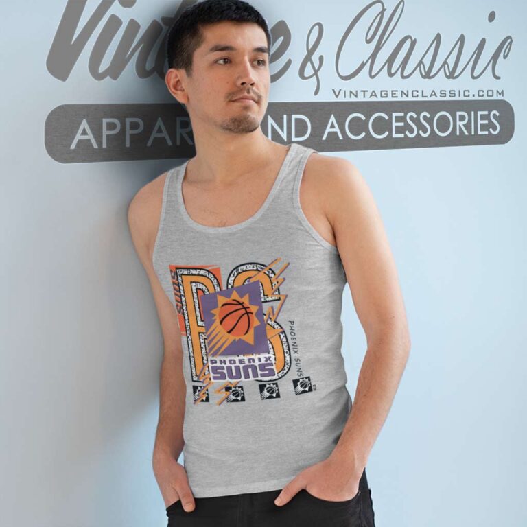 Vintage 90s Nba Phoenix Suns Basketball 2021 Tank Top Racerback Vintage 90s Nba Phoenix Suns Basketball 2021 Tank Top Racerback