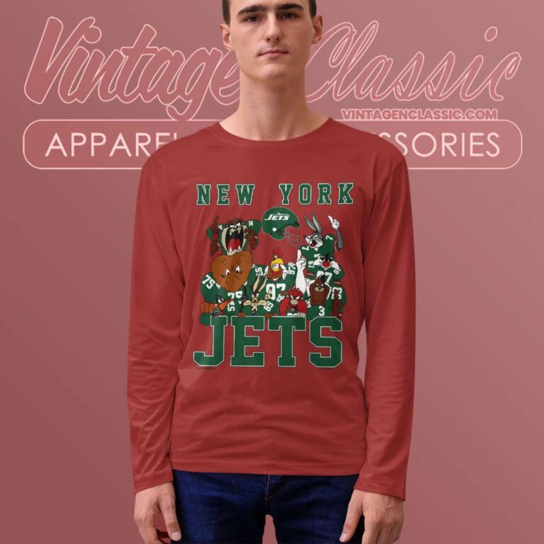 Vintage 90s New York Jets Looney Tunes Long Sleeve Tee Vintage 90s New York Jets Looney Tunes Long Sleeve Tee