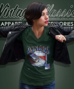 Vintage 90s New York Rangers 1994 Nhl Stanley Cup V Neck TShirt 1