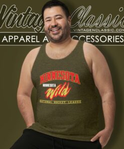 Vintage 90s Nhl Minnesota Wild Nhl Tank Top Racerback 1