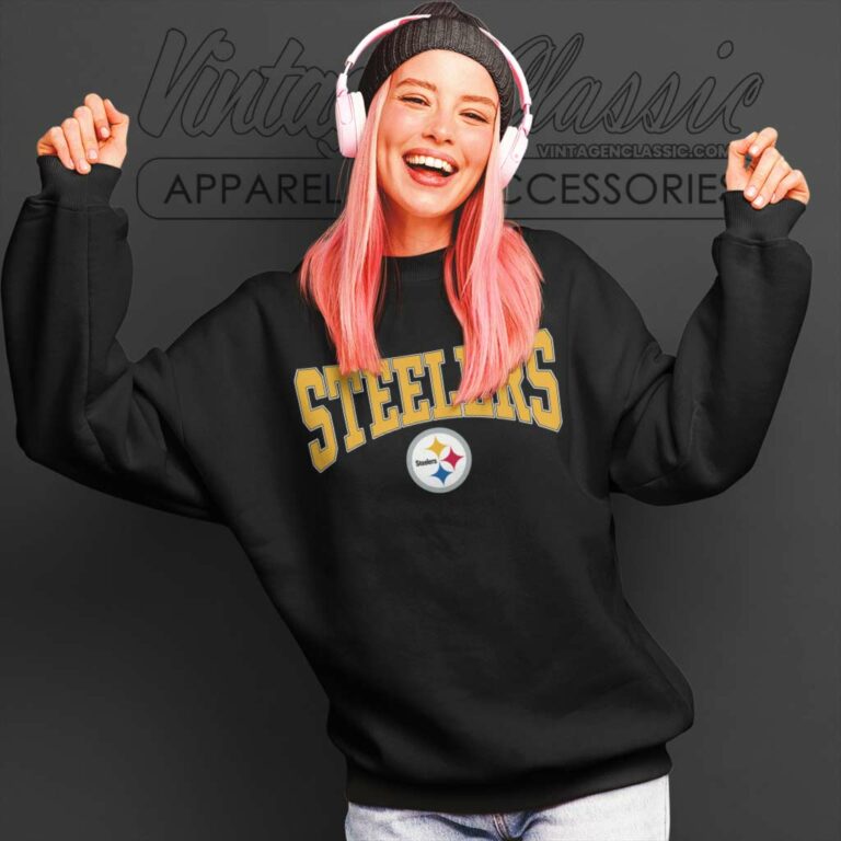 Vintage 90s Pittsburgh Steelers Printed Spell Out Big Logo Sweatshirt Vintage 90s Pittsburgh Steelers Printed Spell Out Big Logo Sweatshirt