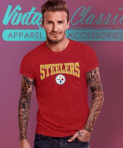 Vintage 90s Pittsburgh Steelers Printed Spell Out Big Logo T Shirt