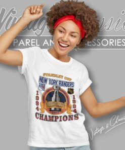 Vintage 90s Stanley Cup New York Rangers Champions 94 Nhl Hockey Women T Shirt 1