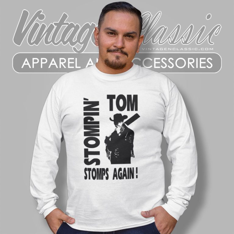 Vintage 90s Stompin Tom Stomps Again Tour Long Sleeve Tee Vintage 90s Stompin Tom Stomps Again Tour Long Sleeve Tee