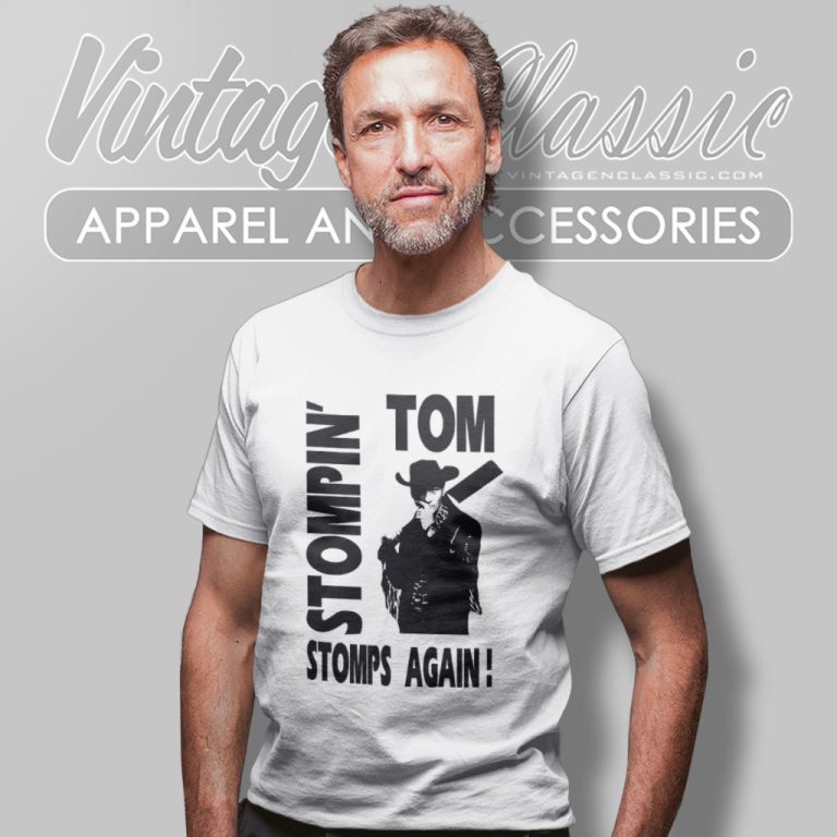 Vintage 90s Stompin Tom Stomps Again Tour T Shirt Vintage 90s Stompin Tom Stomps Again Tour T Shirt