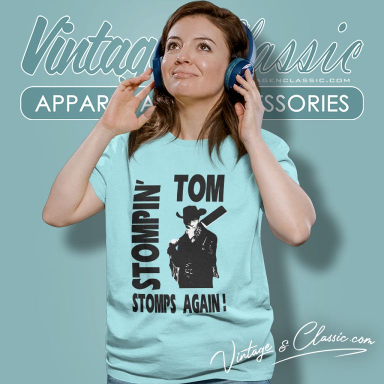 Vintage 90s Stompin Tom Stomps Again Tour Women T Shirt Vintage 90s Stompin Tom Stomps Again Tour Women T Shirt