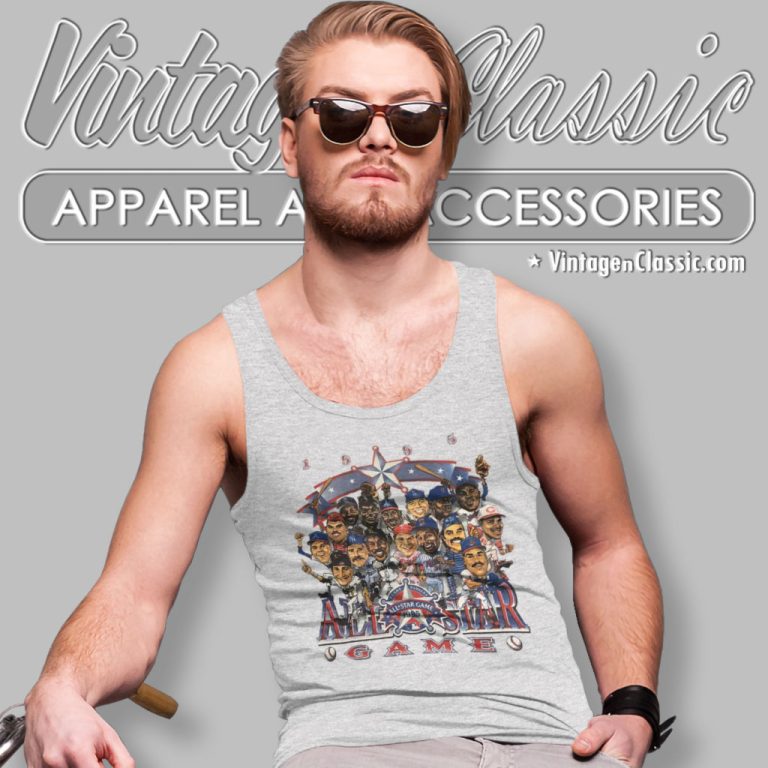 Vintage 90s Texas Rangers Baseball All Star Game 1995 Mlb Tank Top Racerback Vintage 90s Texas Rangers Baseball All Star Game 1995 Mlb Tank Top Racerback