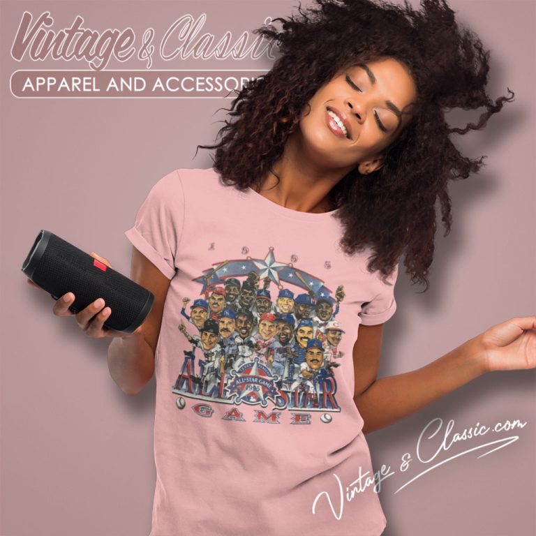 Vintage 90s Texas Rangers Baseball All Star Game 1995 Mlb Women T Shirt Vintage 90s Texas Rangers Baseball All Star Game 1995 Mlb Women T Shirt