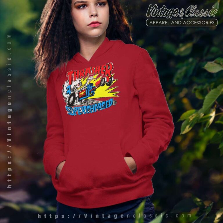 Vintage 90s Thrasher Supercharges Hoodie Vintage 90s Thrasher Supercharges Hoodie