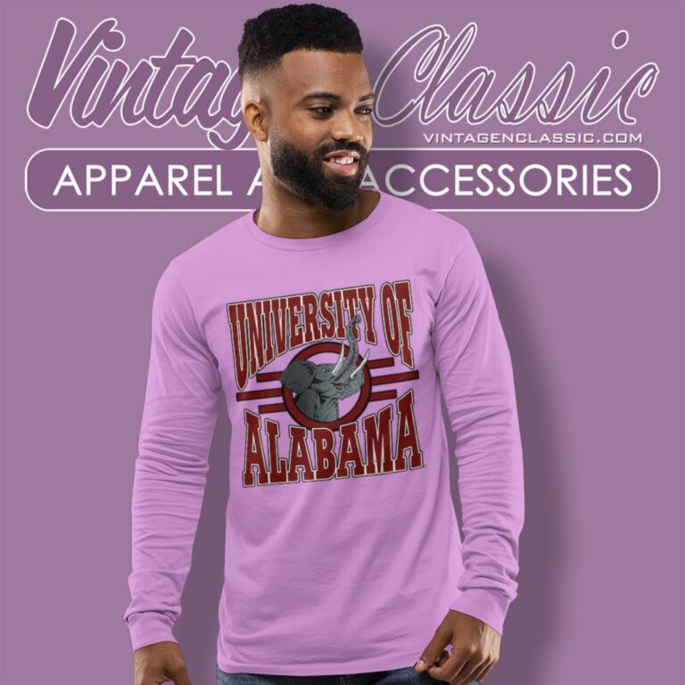 Vintage 90s University Of Alabama Crimson Tide Long Sleeve Tee Vintage 90s University Of Alabama Crimson Tide Long Sleeve Tee