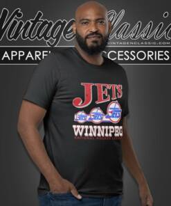 Vintage 90s Winnipeg Jets Hockey Pullover T Shirt