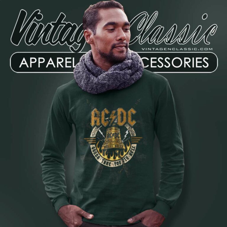 Vintage Acdc Hells Bells Graphic Long Sleeve Tee Vintage Acdc Hells Bells Graphic Long Sleeve Tee
