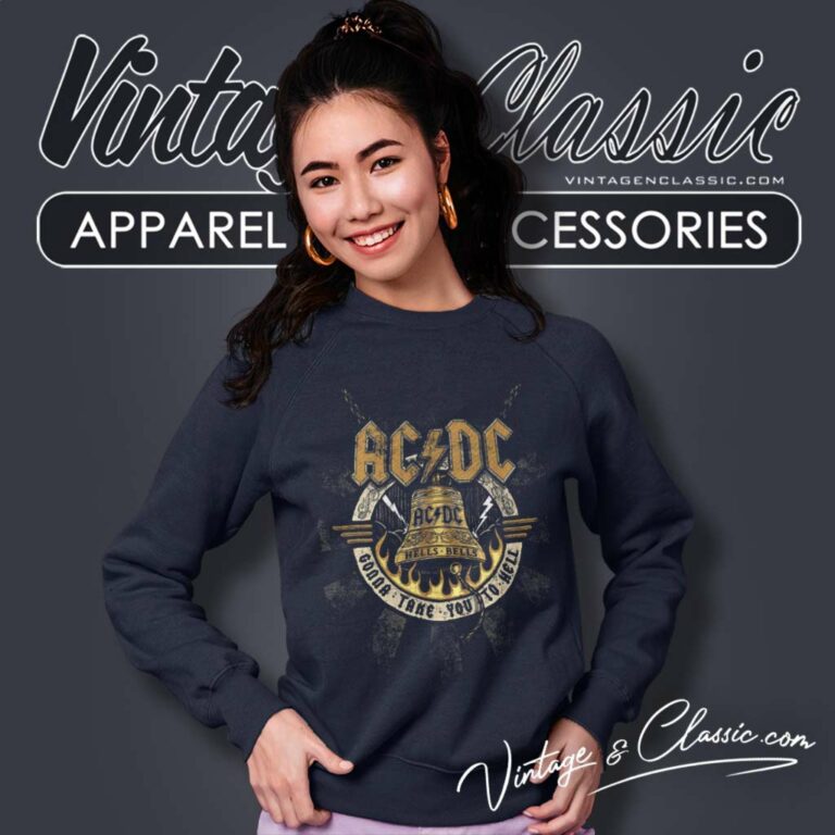 Vintage Acdc Hells Bells Graphic Sweatshirt Vintage Acdc Hells Bells Graphic Sweatshirt
