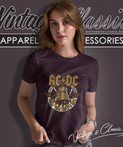 Vintage Acdc Hells Bells Graphic Women TShirt