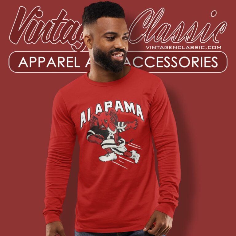 Vintage Alabama Crimson Tide Football Ncaa Long Sleeve Tee Vintage Alabama Crimson Tide Football Ncaa Long Sleeve Tee