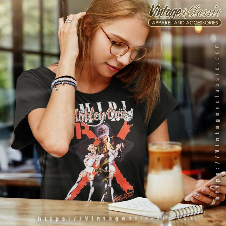 Vintage Amiri Shirt Motley Crue Dr Feelgood Women TShirt Vintage Amiri Shirt Motley Crue Dr Feelgood Women TShirt