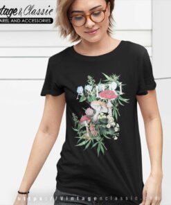 Vintage Amiri Shirt Psychedelic Mushroom Women TShirt