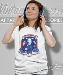 Vintage Archie Bunker For President Your Beer Party Candidate Women T Shirt