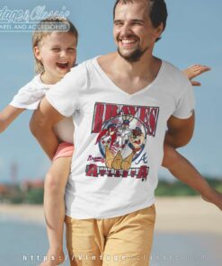 Vintage Atlanta Braves Looney Tunes Shirt 5 Vintage Atlanta Braves Looney Tunes V Neck TShirt