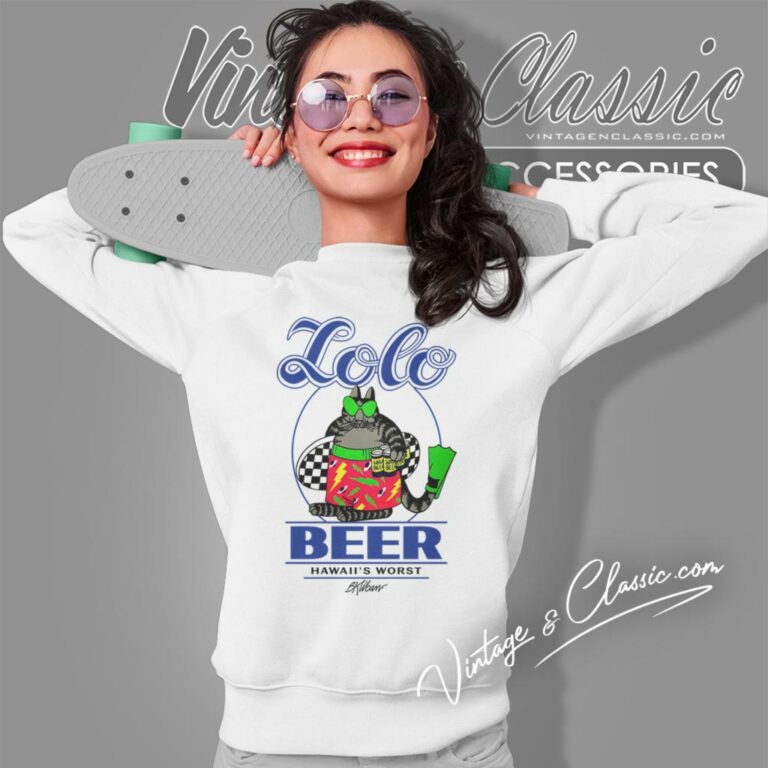 Vintage B Kliban Fat Cat Lolo Beer Hawaii Sweatshirt Vintage B Kliban Fat Cat Lolo Beer Hawaii Sweatshirt