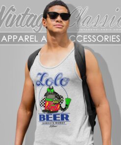 Vintage B Kliban Fat Cat Lolo Beer Hawaii Tank Top Racerback