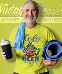 Vintage B Kliban Fat Cat Lolo Beer Hawaii V Neck TShirt