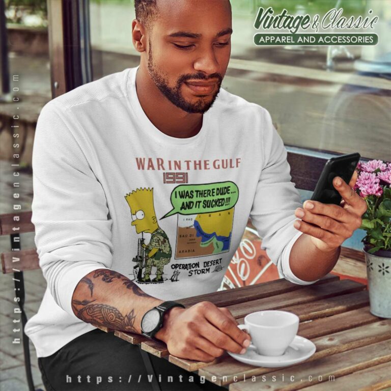 Vintage Bart Simpson Shirt War In The Gulf Operation Desert Storm Sweatshirt 1 Vintage Bart Simpson Shirt War In The Gulf Operation Desert Storm Sweatshirt 1