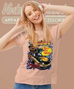 Vintage Bass Pro Shops Dale Earnhardt 3 Nascar Women TShirt