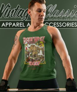 Vintage Bear Whiz Aged Beer Gettin Old Aint For Sissies Tank Top Racerback