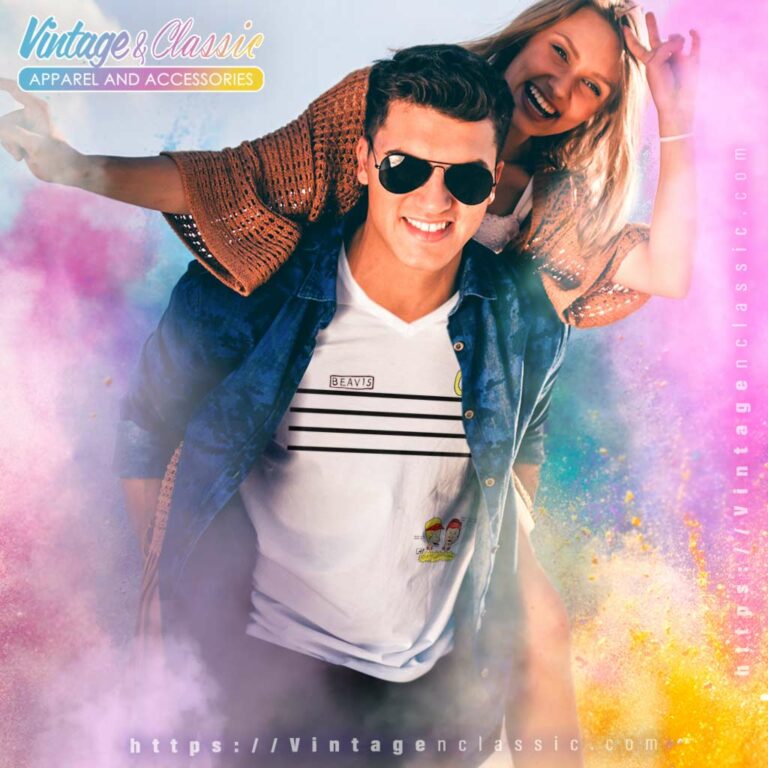 Vintage Beavis And Butt Head Burger World Uniform V Neck TShirt Vintage Beavis And Butt Head Burger World Uniform V Neck TShirt