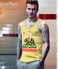 Vintage Beavis And Butthead Bear California Tank Top Racerback