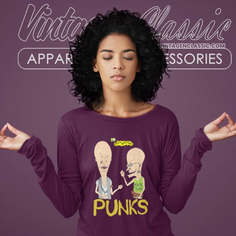 Vintage Beavis And Butthead Punks Long Sleeve Tee Vintage Beavis And Butthead Punks Long Sleeve Tee