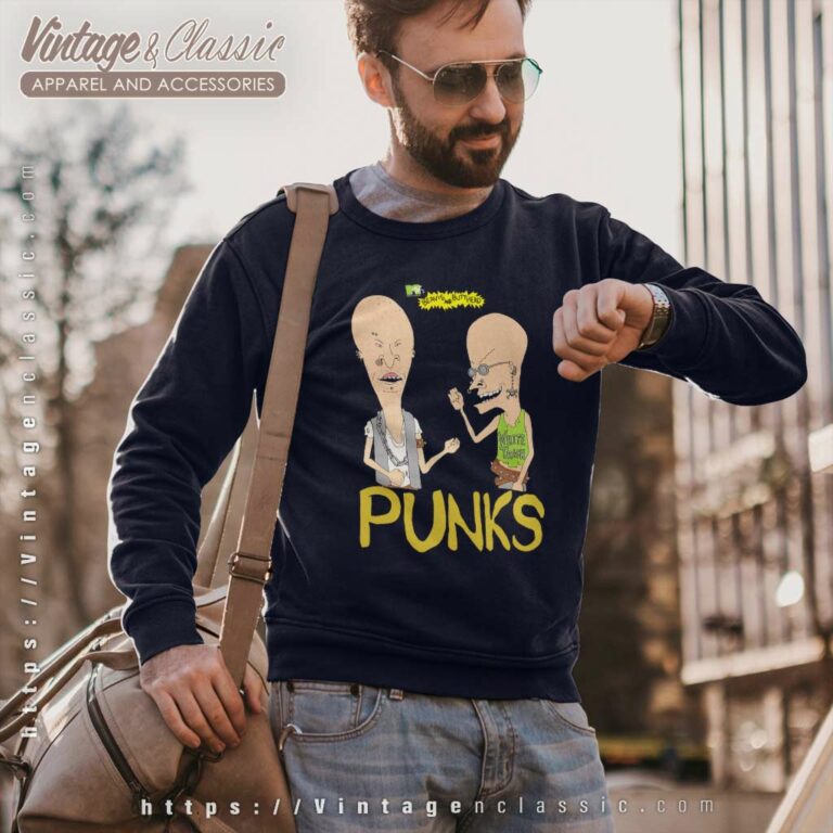 Vintage Beavis And Butthead Punks Sweatshirt Vintage Beavis And Butthead Punks Sweatshirt