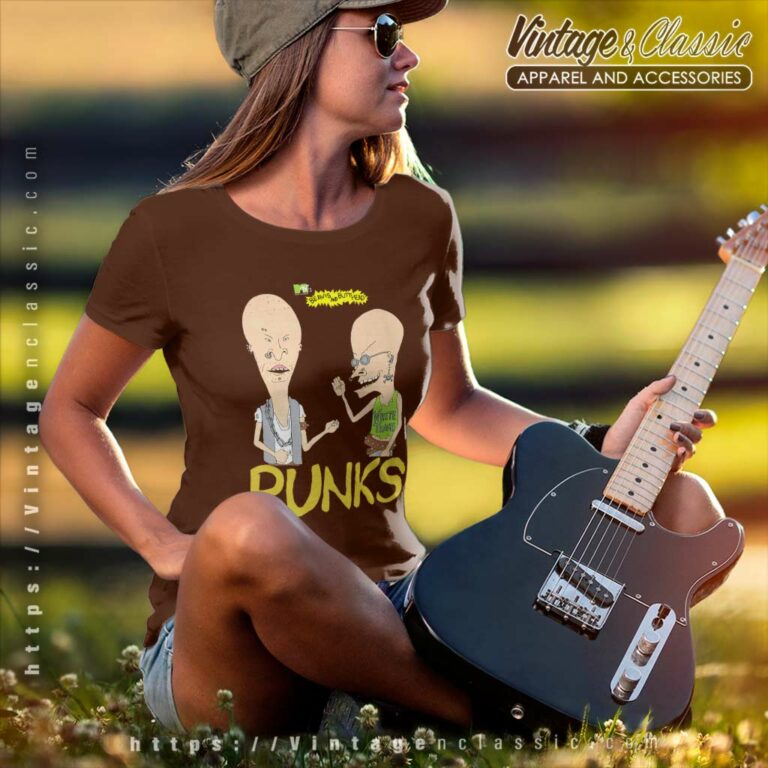 Vintage Beavis And Butthead Punks Women TShirt Vintage Beavis And Butthead Punks Women TShirt