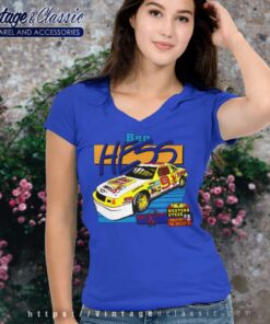 Vintage Ben Hess Texas Pete Chevy Nascar V Neck TShirt