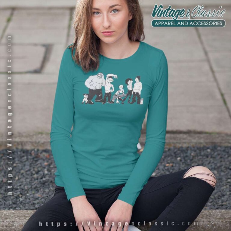Vintage Betty Boop And Popeye Parody Long Sleeve Tee Vintage Betty Boop And Popeye Parody Long Sleeve Tee