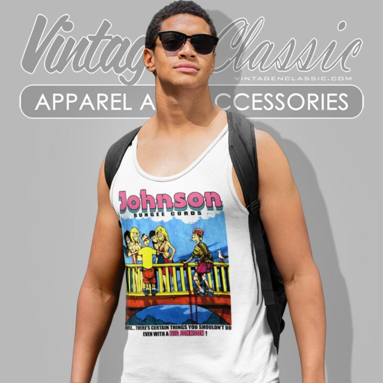 Vintage Big Johnson Bungee Cords Tank Top Racerback 1 Vintage Big Johnson Bungee Cords Tank Top Racerback 1