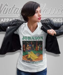 Vintage Big Johnson Pup Tents V Neck TShirt
