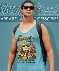 Vintage Big Johnson Shirt Bar And Casino 4 Vintage Big Johnson Shirt Bar And Casino Tank Top Racerback
