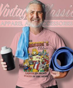Vintage Big Johnson Shirt Bar And Casino 5 Vintage Big Johnson Shirt Bar And Casino V Neck TShirt