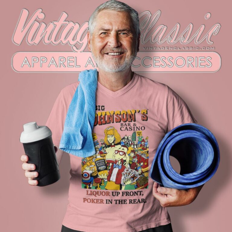 Vintage Big Johnson Shirt Bar And Casino V Neck TShirt Vintage Big Johnson Shirt Bar And Casino V Neck TShirt