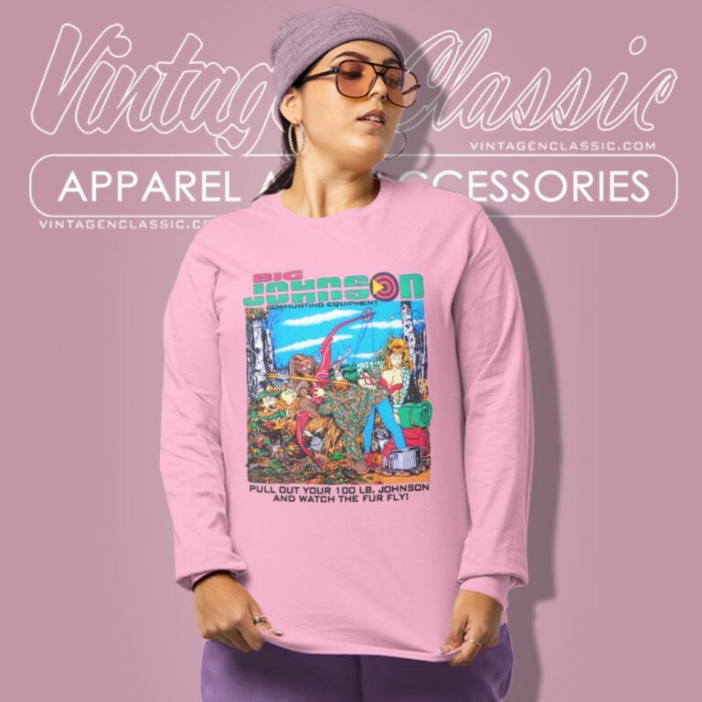 Vintage Big Johnson Shirt Bowhunting Equipment Long Sleeve Tee Vintage Big Johnson Shirt Bowhunting Equipment Long Sleeve Tee