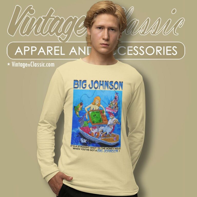 Vintage Big Johnson Shirt Dangle Your Bait Long Sleeve Tee Vintage Big Johnson Shirt Dangle Your Bait Long Sleeve Tee