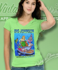 Vintage Big Johnson Shirt Dangle Your Bait 5 Vintage Big Johnson Shirt Dangle Your Bait V Neck TShirt