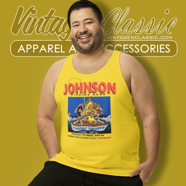 Vintage Big Johnson Shirt Fishing Rods Tank Top Racerback Vintage Big Johnson Shirt Fishing Rods Tank Top Racerback