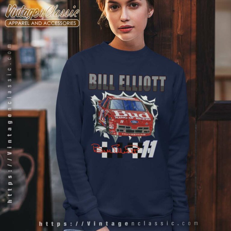 Vintage Bill Elliott 11 Bud Nascar Sweatshirt 1 Vintage Bill Elliott 11 Bud Nascar Sweatshirt 1