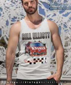 Vintage Bill Elliott 11 Bud Nascar Tank Top Racerback 1