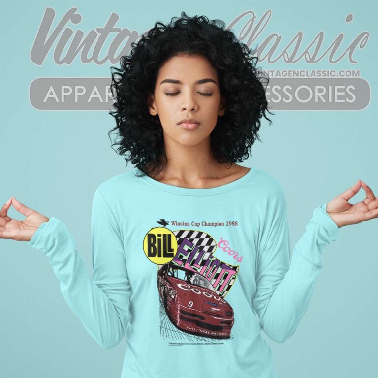 Vintage Bill Elliott Coors Ford Thunderbird Long Sleeve Tee Vintage Bill Elliott Coors Ford Thunderbird Long Sleeve Tee